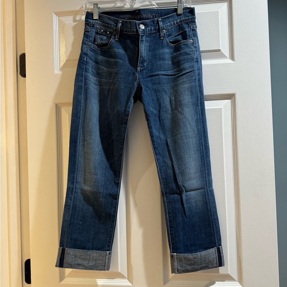 Citizens of Humanity Dani Cuffed Cropped Jeans Size 27